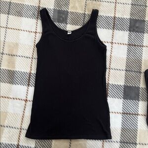 4x Black Uniqlo Cotton Tanks (XS)
